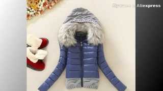 ЛУЧШАЯ Куртка женская зимняя теплая с алиэкспресс aliexpress из Китая 2015 года Фото Обзор