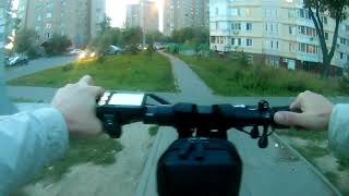самокат KUGOO M5 пробная поездка часть 1