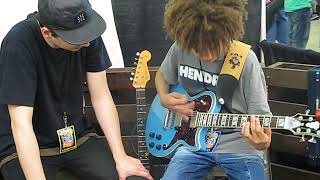 Incredible Closeups Of 14 Year Old Guitarist Brandon Taz Niederauer