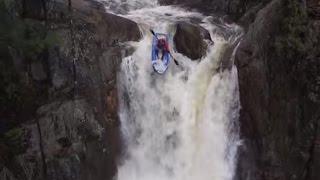 First Descent of Smalls Falls (Rangely, Maine) in an Inflatable Kayak