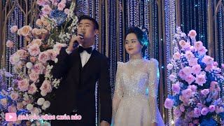 Duy Mạnh hát tặng Quỳnh Anh siêu ngọt ngào tại đám cưới
