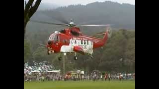 Irish Coast Guard lands at Newcastle Co. Down N.Ireland for festival of Flight Air Display