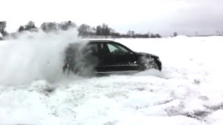 BMW X5 E53 V8 4.8is буксует по снегу pirelli scorpion 4,8 is