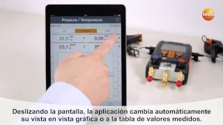 Analizadores de refrigeración testo 550/557 - Manejo de la App | Be sure. Testo
