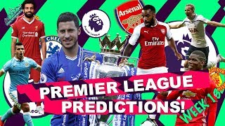 PREMIER LEAGUE PREDICTIONS - CAN HUDDERSFIELD CAUSE ANOTHER UPSET? - WEEK 13