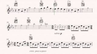 Guitar  - Gravity Falls Theme Song - Gravity Falls -  Sheet Music, Chords, & Vocals