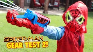 Spider-Man Homecoming Movie Gear Test! Real Web Shooters for Kids! Toys Review by KIDCITY