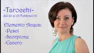 Tarocchi Elemento Acqua  dal 22 al 23 Febbraio 2018