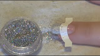 IBN Gel Polish Glittery Christmas French Tip Nail