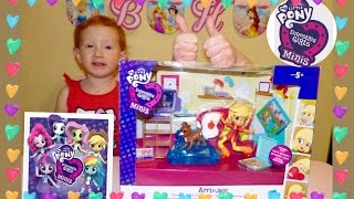 My little pony Equestria girls MINIS Пижамная вечеринка с Эпплджек минис