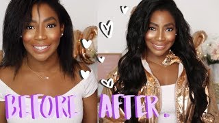 24 INCH HAIR EXTENSIONS BEFORE AND AFTER! | Irresistible Me Clip-In Extensions | Whitney Wiley