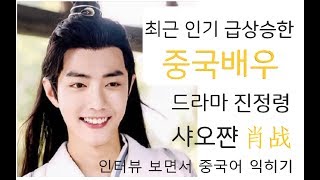 요즘 핫한 남자배우 샤오쟌肖战 이 나온 인터뷰로 배우는 중국어 |진정령 陈情令  남자주인공