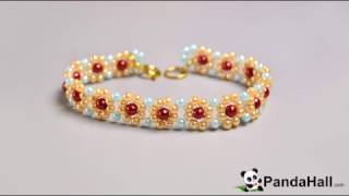 pic 79. PandaHall Мастер-Класс - Красивый браслет из желтых,синих,красных жемчугов