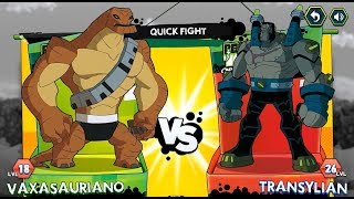 Ben 10 Omniverse - Galactic Champions Vaxasauriano vs Transylian Part 8 (Cartoon Network Games)