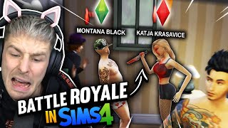 SIMS, aber 24 YouTuber haben ein BATTLE ROYALE mit dem SIMS 4 M*RDER MOD!