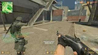 Counter Strike Source - Zombie Riot Mod Predator zombie boss fight online gameplay on Assault Map