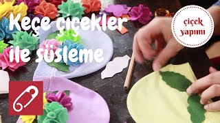 Keçe çiçek nasıl yapılır, bebek beresi nasıl süslenir? - 10marifet