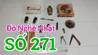 Đồ Nghề Nhật số 271 - Nồi lẩu, cưa ARS, mài dao, bình rượu, chảo Pháp, kèn Hamonica, la bàn, ép tỏi.