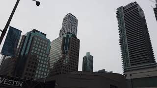 Toronto Long Winter Walk - Along The Downtown Lakefront & Into The Entertainment District - 4K