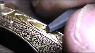 Hand Engraving Practice Watch Border Design Wheat Sheaf by Shaun Hughes