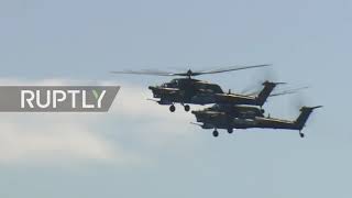 Russia: Indian and Russian helicopters put on a show on third day of MAKS-2021