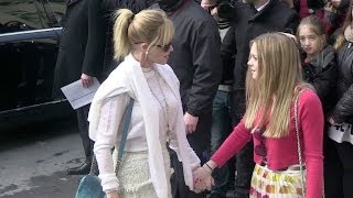 Melanie Griffith and her daughter Stella Banderas at Chanel Fashion show in Paris