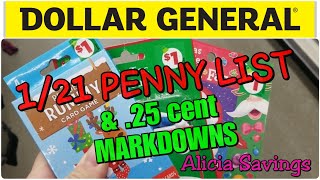 1/21 PENNY List & EPIC Christmas Merchandise MARKDOWN!!! Dollar General Penny List & NEW Markdowns