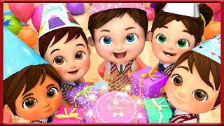 Happy birthday song ? Super Birthday Cake! ? Banana Cartoons