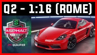Asphalt 9 eSports - Black Shark event ( 1:16:821 ) Qualifier 2 | Pantheon Split, Rome