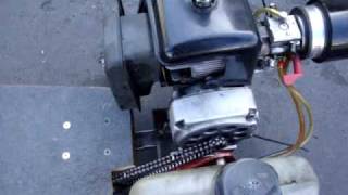 The Big 46 goped engine on my gas powered skateboard