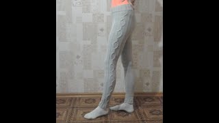 Леггинсы/гамаши/лосины "Русалочка" спицами