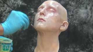Silicone Painting Tutorial: Painting With PlatSil Gel-10