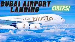 Emirates Airlines Landing at Dubai Airport DXB *HD*