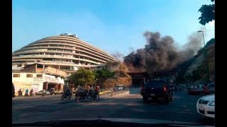 Gigantesco incendio en “El Helicoide” activó las alarmas en Caracas