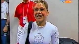 Ludmila EZHOVA (RUS) beam - 2002 Europeans Patras EF