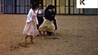 1950s 1960s Itlay, Tourists at the Beach, Unseen Colour Home Movies
