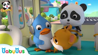 Chuyến xe buýt vui nhộn | Wheel on the Bus | Nhạc thiếu nhi vui nhộn | BabyBus
