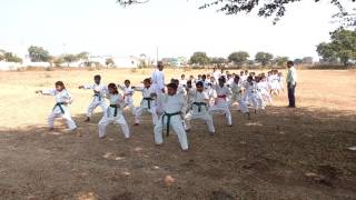 Karate Training in Buddhist International School Isasani Nagpur - Shorinji Ryu Karate