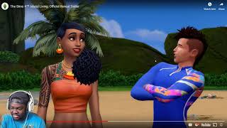BLACK SIMMER REACTS TO The Sims 4™ Island Living: Official Reveal Trailer