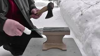 Закалка и тесты топоров/ Quenching and testing of axes