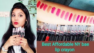 Best Affordable Lip Crayon || NY bae Mets Matte Lip Crayon Lip Swatches || Sweet Lifestyle