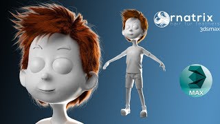3ds max 2017 - Ornatrix Hair Cartoon Boy - Part 10