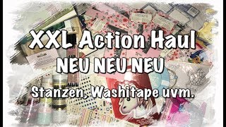 XXL Action Haul, DIY, basteln mit Papier, neue Stanzen, Washi Tape uvm, Scrapbook