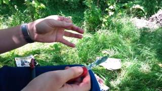 Правка ножа в походных условиях (точилка Victorinox)