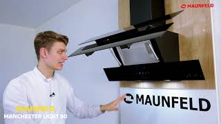 Наклонная кухонная вытяжка MAUNFELD Manchester Light 90 черный