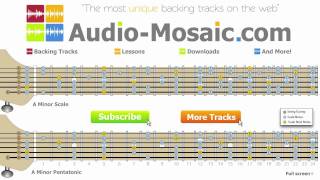 Epic Rock Backing Track in Am _____Audiomosaic backing track for guitar