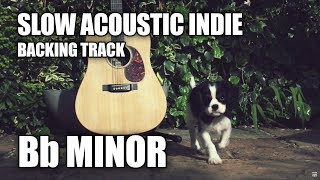 Slow Acoustic Indie Guitar Backing Track In Bb Minor