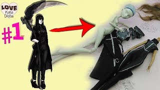 ?ООАК для ПОБЕДИТЕЛЯ. Кукла Жнец. Наряд и ботинки Собирателя Душ! OOAK Monster High