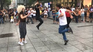 Девушка Танцует Огненно В Центре Тбилиси С Парнями 2019 Чеченская Лезгинка Мой Нанак ALISHKA ELVIN