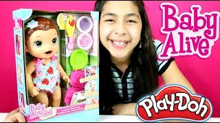 BABY ALIVE DOLL EATS AND POOPS PLAY DOH!! Baby Alive Doll Review|B2cutecupcakes